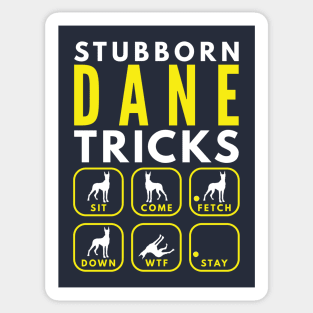 Stubborn Dane Tricks - Dog Training Sticker